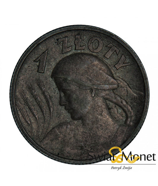 1 zł żniwiarka 1925 st. I mennicza