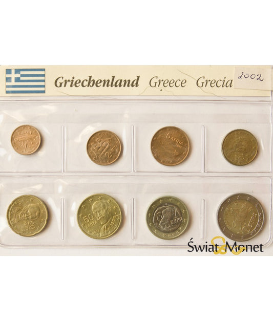 Grecja 2002 - zestaw euro