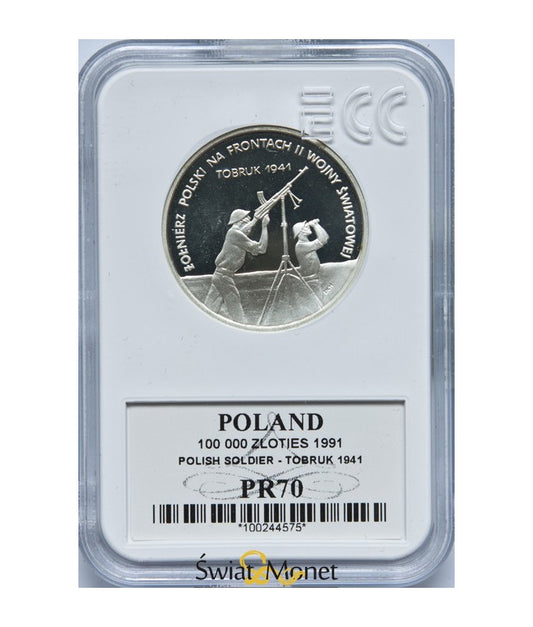 200 000 zł żołnierz na frontach - Tobruk 1991 GCN PR70