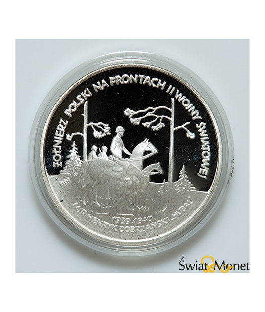 100 000 zł 1991 żołnierz na frotach mjr Hubal