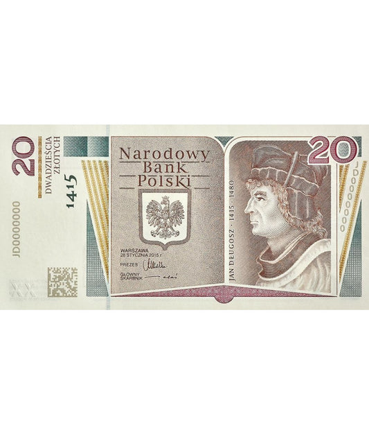 20 zł Jan Długosz - banknot kolekcjonerski