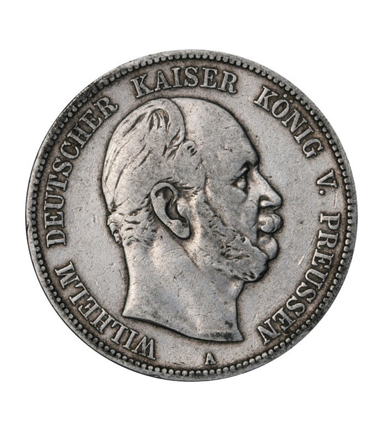 Cesarstwo Niemieckie - 5 marek 1874 - Wilhelm II