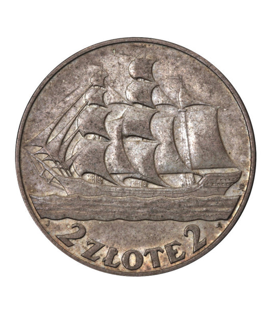 II RP - 2 złote 1936 - Żaglowiec - (O1)